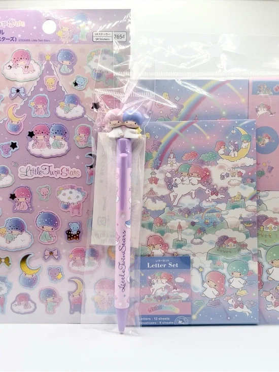 Sanrio Little Twin Stars Pastel Pink & Blue Letter Set