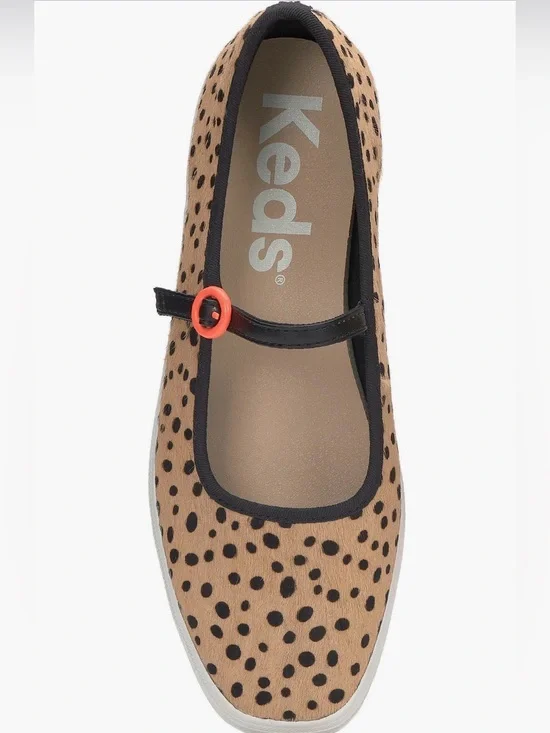 NWOT KEDS Square Toe Mary Jane Sneaker in Calf Hair