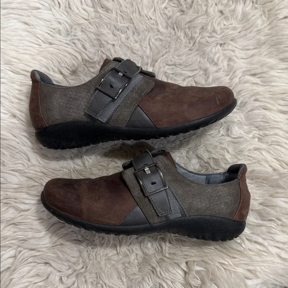 Womens NAOT 160047 Brown Leather‎ Comfort  Loafers sz. 39/8-8.5