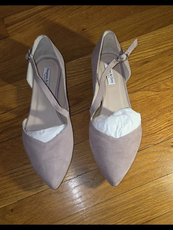 Sargasso & Grey Indy Pink Suede Flats 7.5 Wide