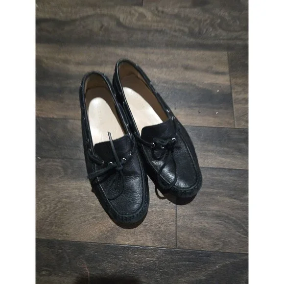 Cole Haan Women's Size 6.5 Shoes Black Leather Comfort Moccasin Driver Loafers