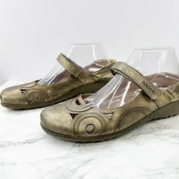 Naot Rongo Mary Jane Slingback Koru‎ Brass Womens 10 EU 41