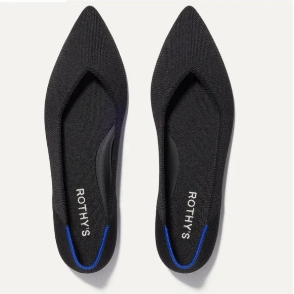 Rothy's The‎ Point II Black Flats Size 11.5