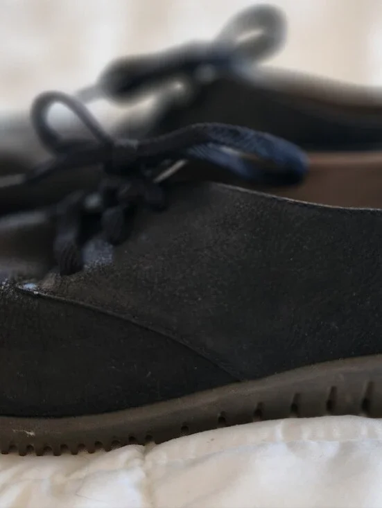 Black Lace-Up Casual Shoe