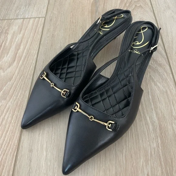 Sam Edelman Elegant Black Slingback Heels