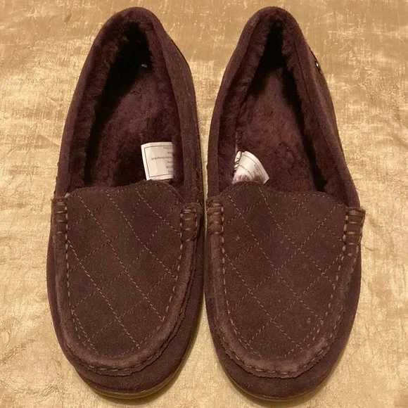 ABEO B.I.O.SYSTEM Sheepskin Loafers ALVENA Purple Suede