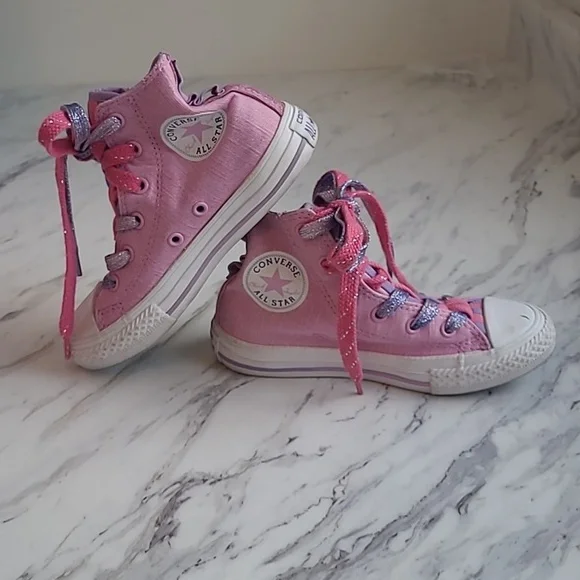 Converse Kids Pink & Purple Sneakers