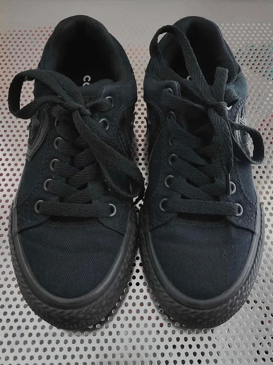 Converse Kids Black Low-Top Sneakers
