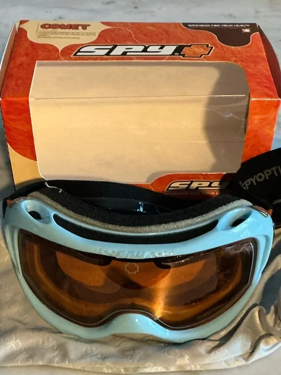 SPY+ Comet 2 Light Blue Snow Goggles with Amber Lens