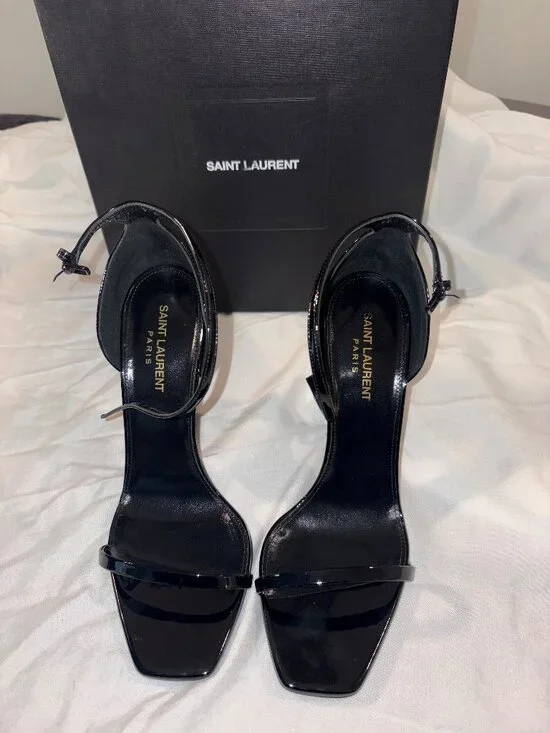Saint Laurent Opyum 110 YSL Heel Sandals