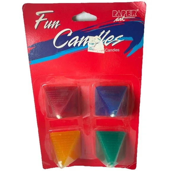 Fun Candles Paper Art - 4 Pyramid Fun Candles