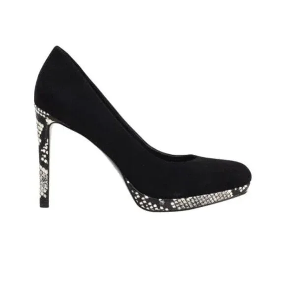Nine West Quabree Platform Leather Snakeskin 4 