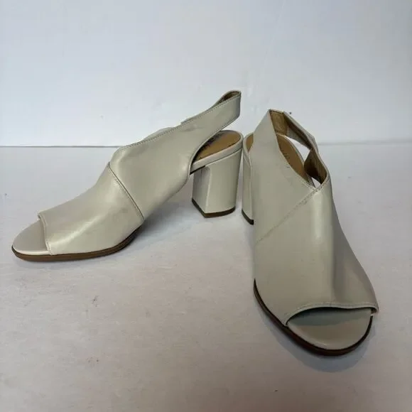 Naturalizer Elegant Cream Women's Slingback Heeled Sandals Size 7M Look new!