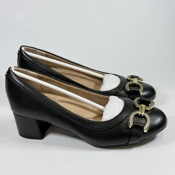 Giani Bernini Size-6M Shoes Ameriee‎ Dress Black Memory Foam Block Heel