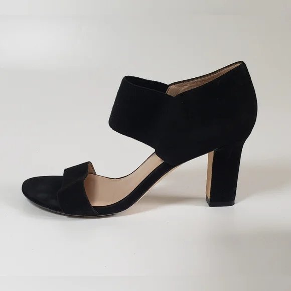 Stuart Weitzman Ezra Black Suede Heels Size 8
