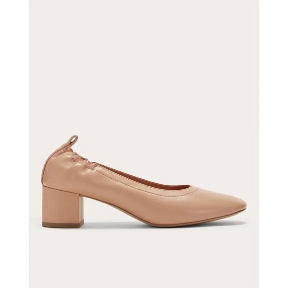 Everlane The Day‎ Heel in Blush Tan Womens Size 6.5 Leather