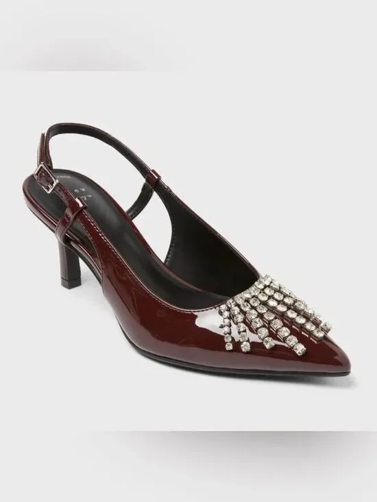 A New Day burgundy Serafina pumps size 7.5