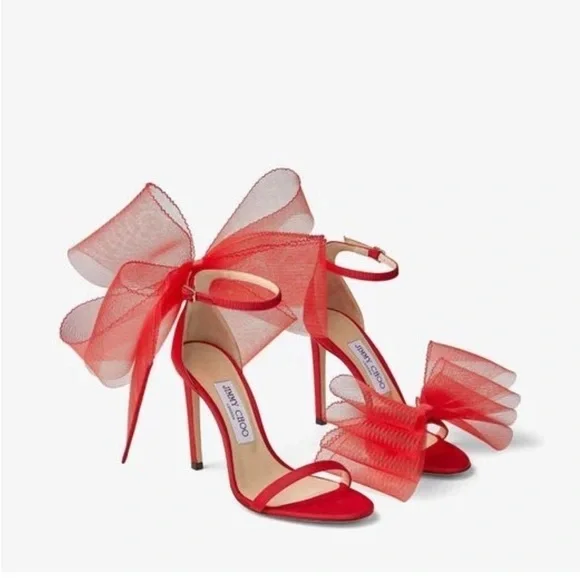 Jimmy Choo Aveline Bow Heels