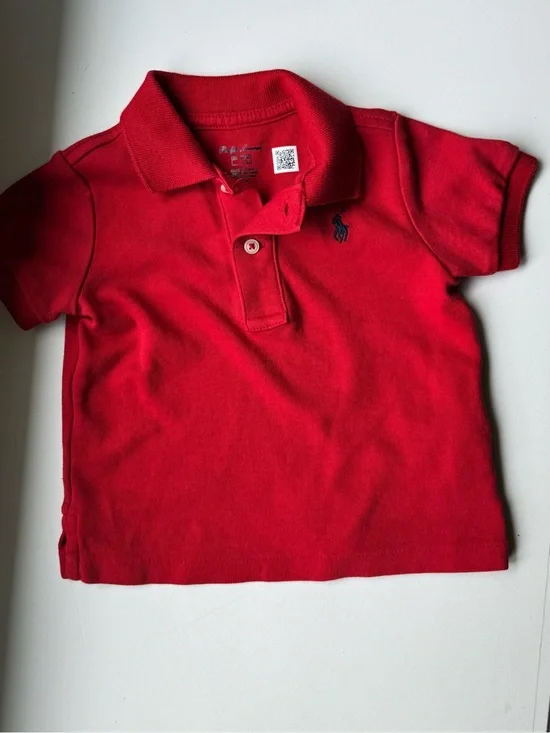 Ralph Lauren Toddler Red Polo with Navy Pony