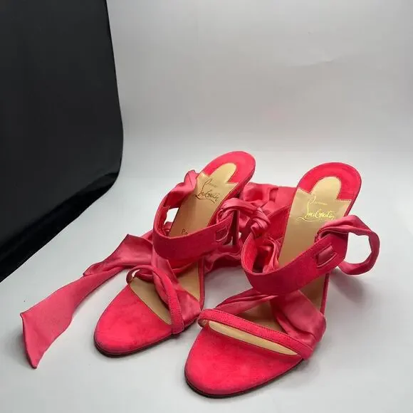 Christian louboutin foulard cheville pink