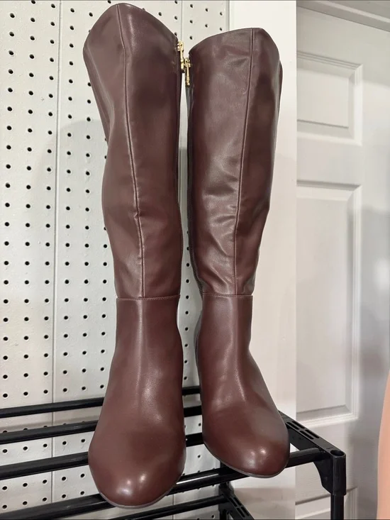 Naturalizer Brown Over-the-Knee Leather Boots