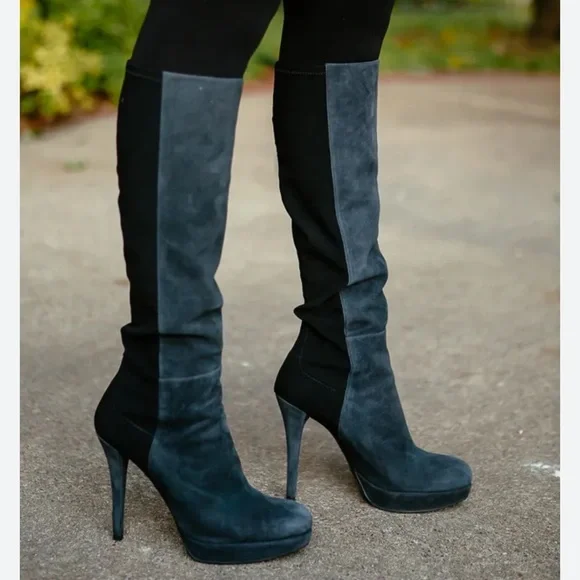 🔥Stuart Weitzman🔥Skyline Knee High Platform Suede Boots Sz 5.5 PriceFirm