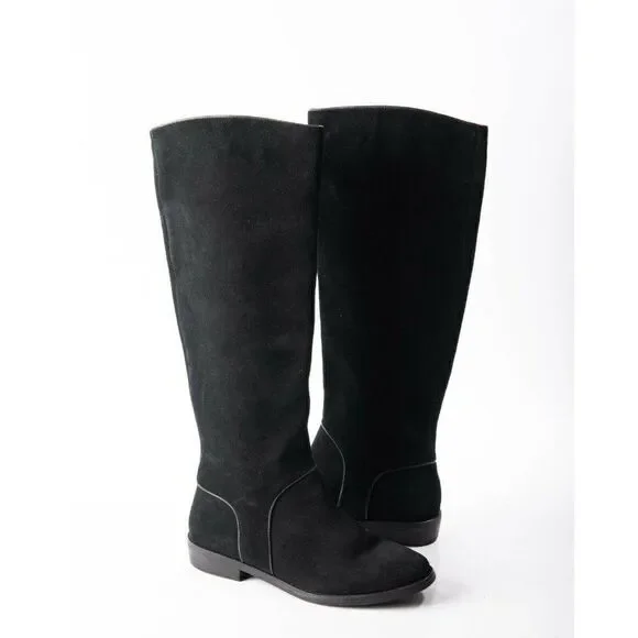 UGG® Womens Gracen Suede Block Heel Riding Boots
