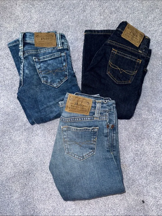 💙🐻Ralph Lauren🐻💙 3 NWOT 3T Unisex Jeans. Brand new!
