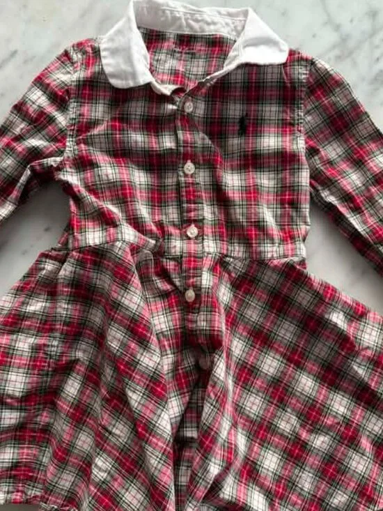 Ralph Lauren Dress 12-18 months Plaid