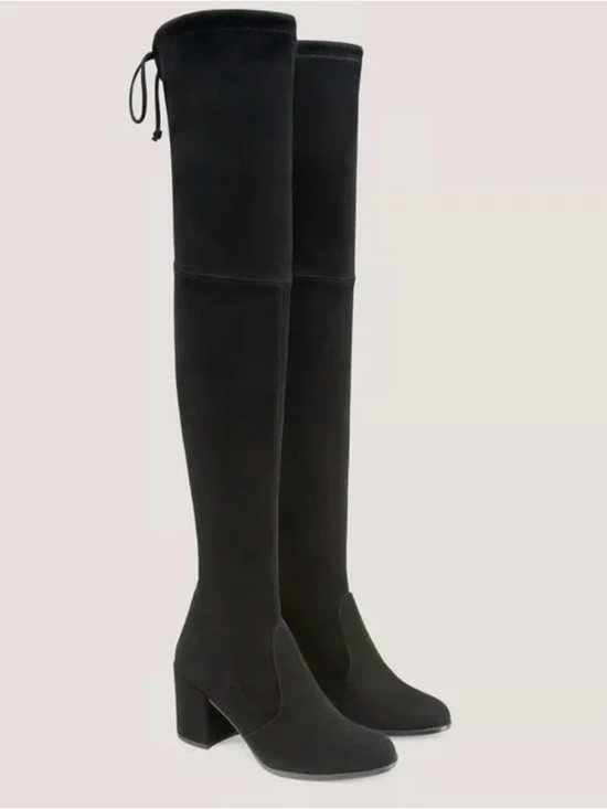 Stuart Weitzman Black Over-the-Knee TIELAND OVER-THE-KNEE BOOT Sz 11
