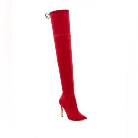 Aldo Fraresa Red Over-the-Knee Stiletto Boots - Women size 7.5