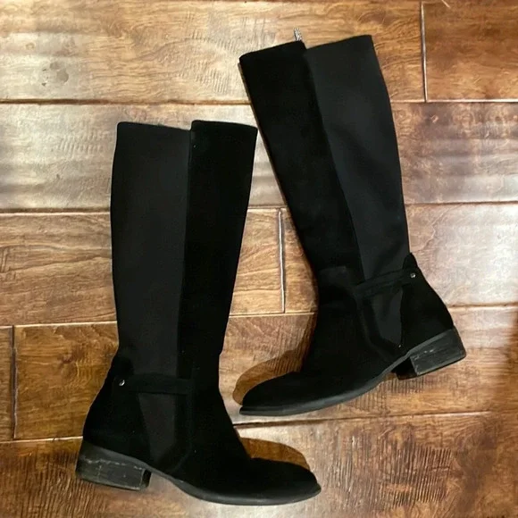 Donald J. Pliner Suede Piment Riding Boots 7.5