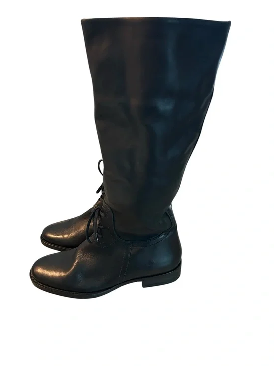 J.Jill Women’s Black Lace-Up Knee-High Boots size 6