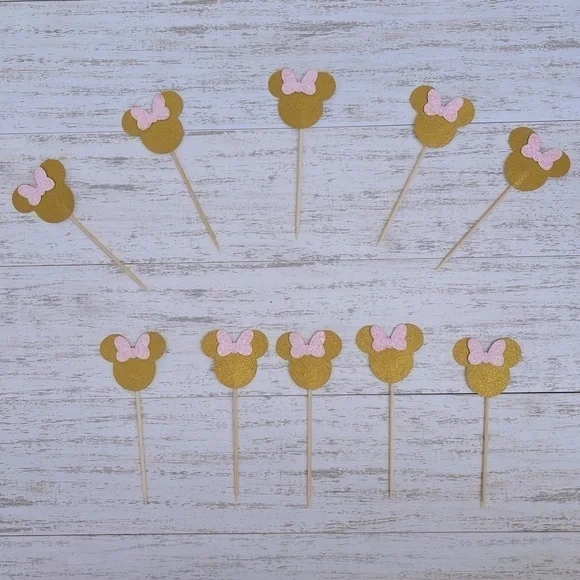 Minnie Mouse | Cupcake topper | Package size 10pcs