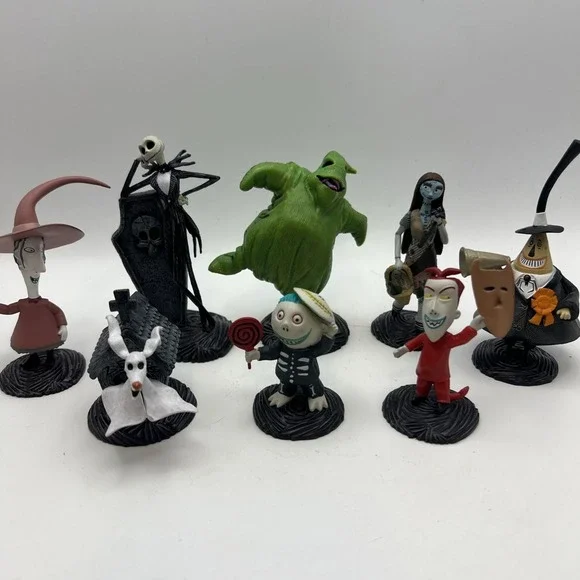 Disney The Nightmare Before Christmas Deluxe Figurine Cake Topper 8PC Play Set