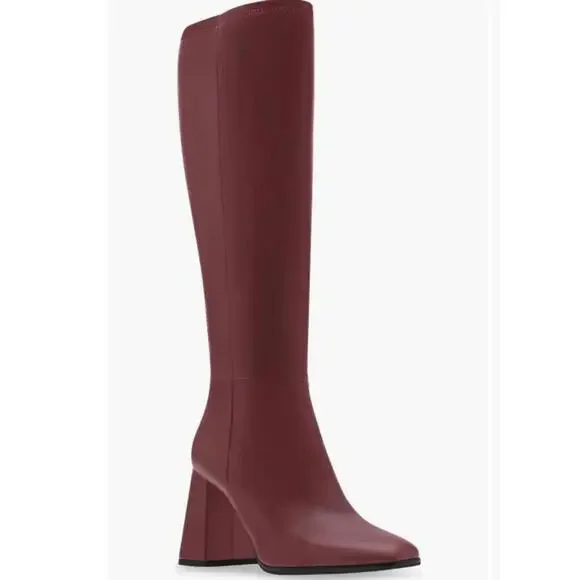 New Livah Knee High Boot (Women) Steve Madden Burgundy 10