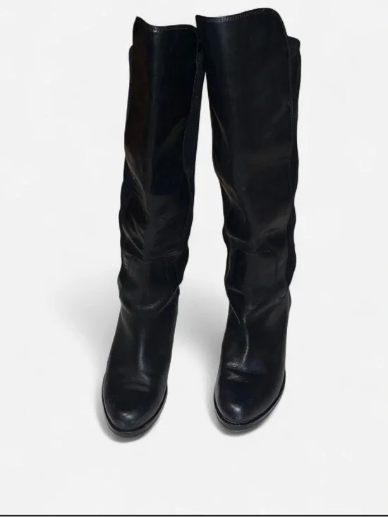 Cole Haan Black Leather Over-The-Knee Boots