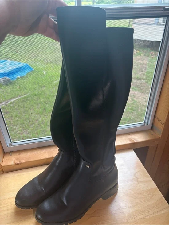 Michael Kors Black Over-the-Knee Riding Boots - 8