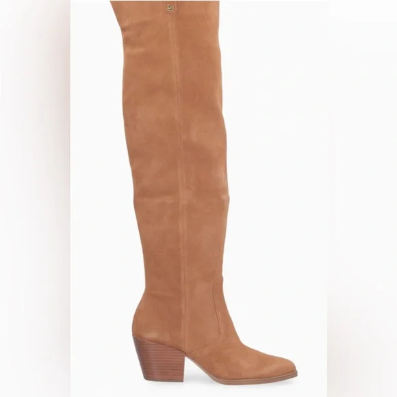 Michael Kors Harlow Over The Knee Boots Womens 6/7 Suede Mismatched