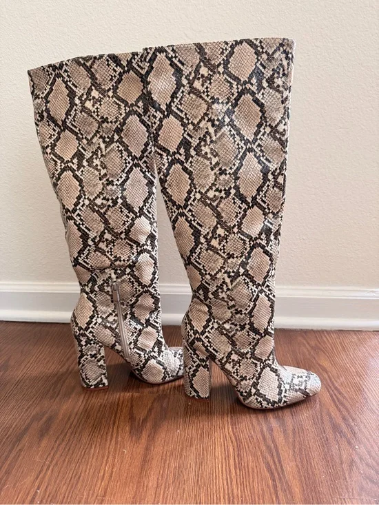Zara faux snake boots