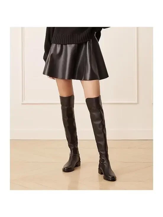 Stuart Weitzman City Over-the-Knee OTK Boots Nappa Leather/Black Size 7/37.5 EU