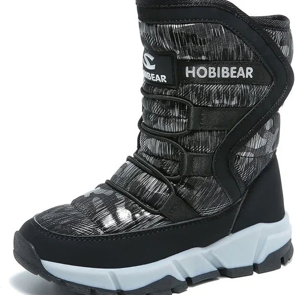 GUBARUN Boys Snow Boots Winter Waterproof Slip Resistant 4.5/ 393