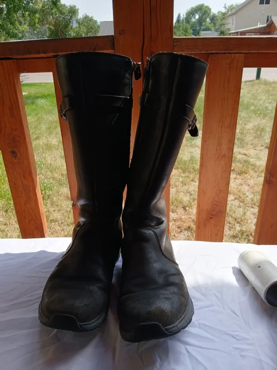 Eddie Bauer Black Tall Heeled Boots