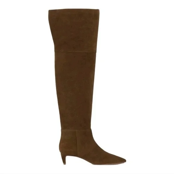 Vince Camuto Camel Brown Suede Leather Iana Over The Knee Boots Size‎ 10 New NC