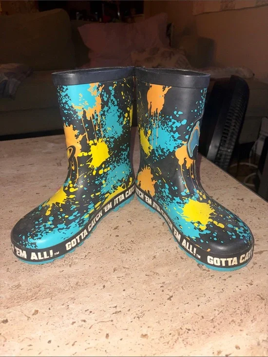 New Pokémon Rain Boots sz 12