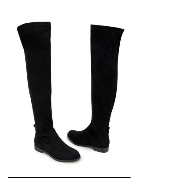 Kenneth Cole Reaction Salt Stretch Over‎ The Knee Boots Black HNXJune 25