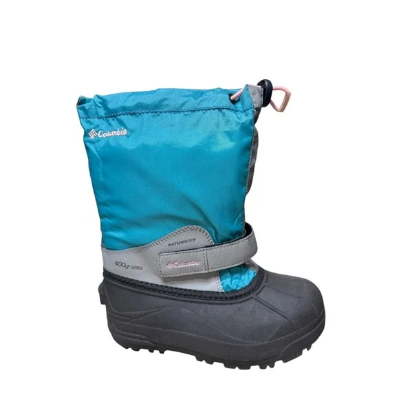 Columbia Powderbug Plus II Winter Snow Boots Kids‎ Size 1Y Youth No Box