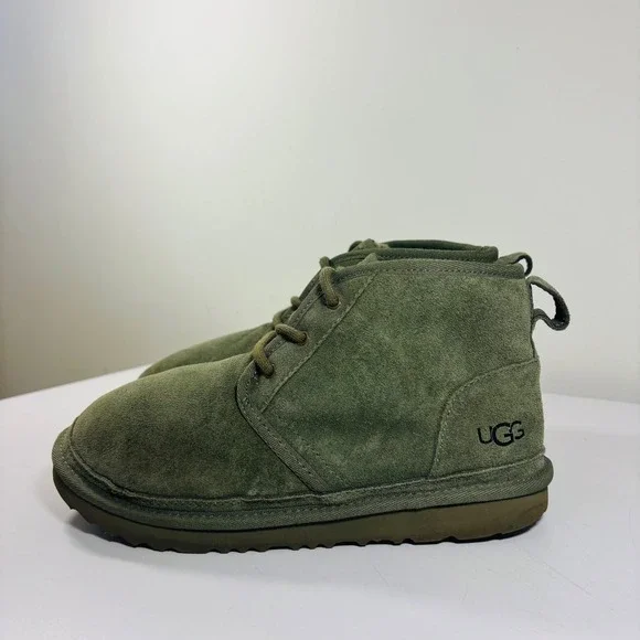 UGG Big Kids Neumel II Boot Suede Lace Up 1017320K Green Moss‎ Kid 3 /Women 5
