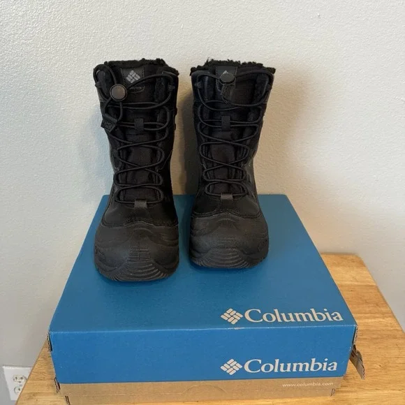 Columbia Kids Sz 3 Youth Bugaboot Celsius Waterproof Snow Boot Ski Omni Heat‎