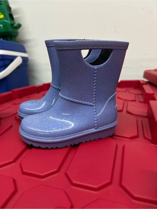 UGG Kids Lavender Glitter Pull-On Rain Boots